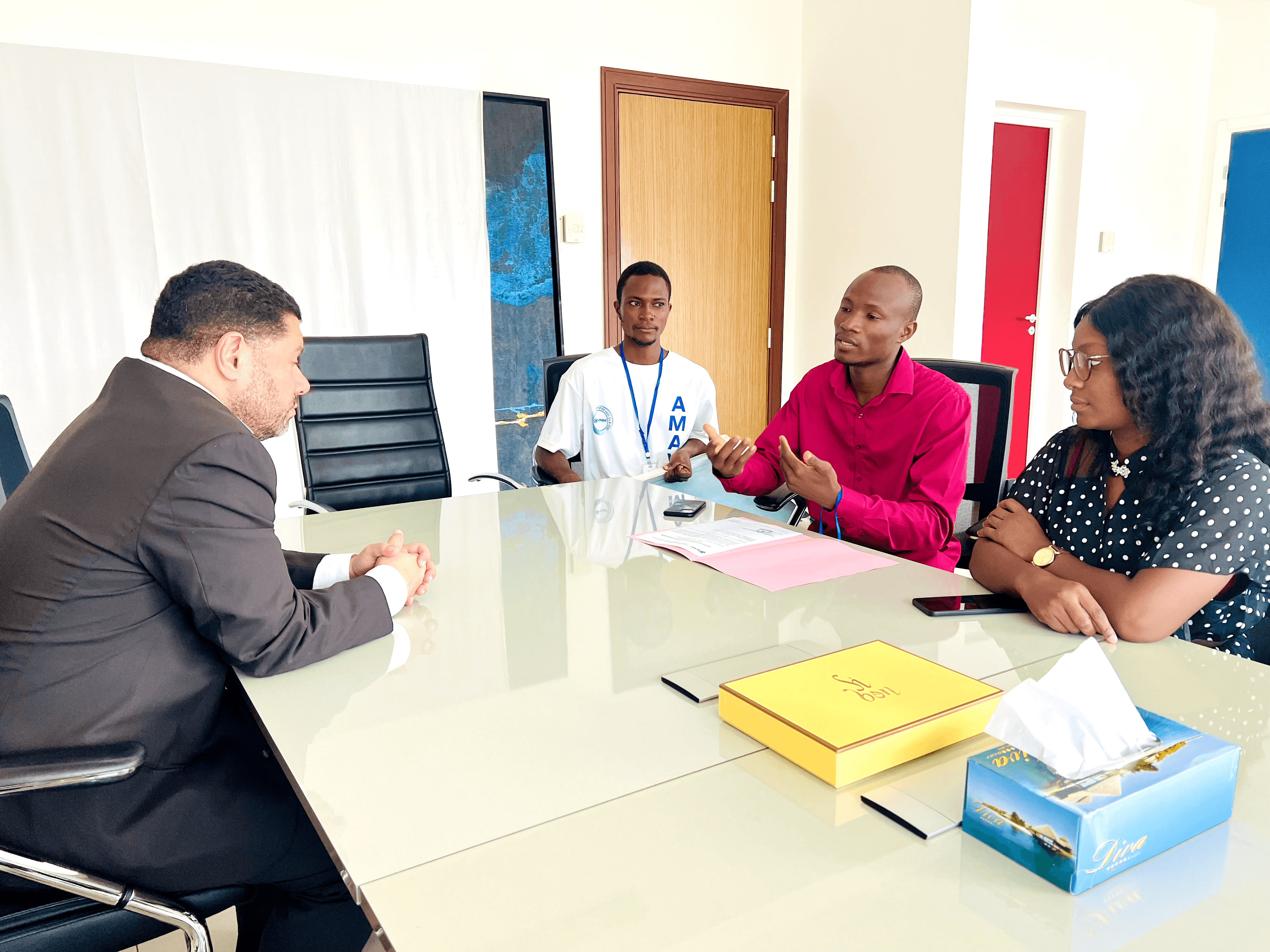 Partenaires professionnels collaborant ensemble